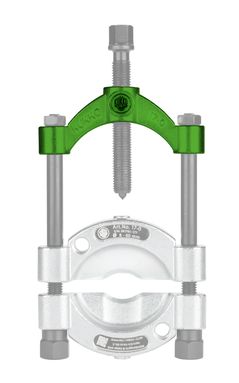 kukko 17-0-t crossbar for separating devices with quick clamping spindle 17-0, 17-1, 17-k for separating devices with quick-action pressure spindle of series 17