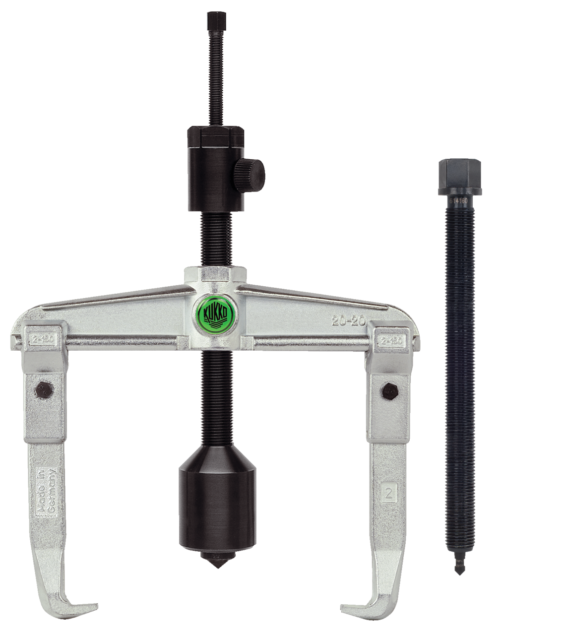kukko 20-20-b 2-arm universal puller 200 x 150 mm with adjustable puller hook and grease hydraulic spindle for particularly safe removal of extremely tight bearings, gears, and discs in all common sizes for trad