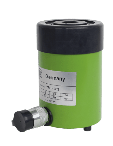 kukko yrh-206 hydraulic hollow piston cylinder with max. {8600} t tension force for application with the kukko hydraulic program in crafts, industry, and workshops