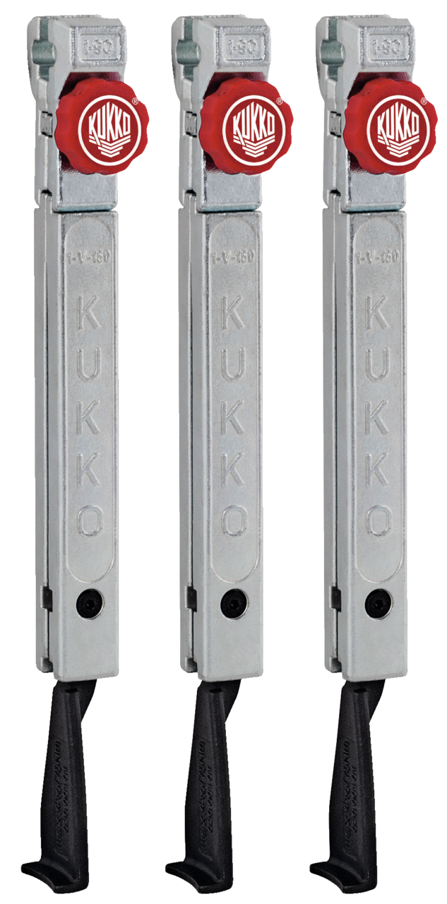 kukko 1-253-s 3 narrow, quick-adjustable trigger hooks (set) for 3-jaw universal pullers