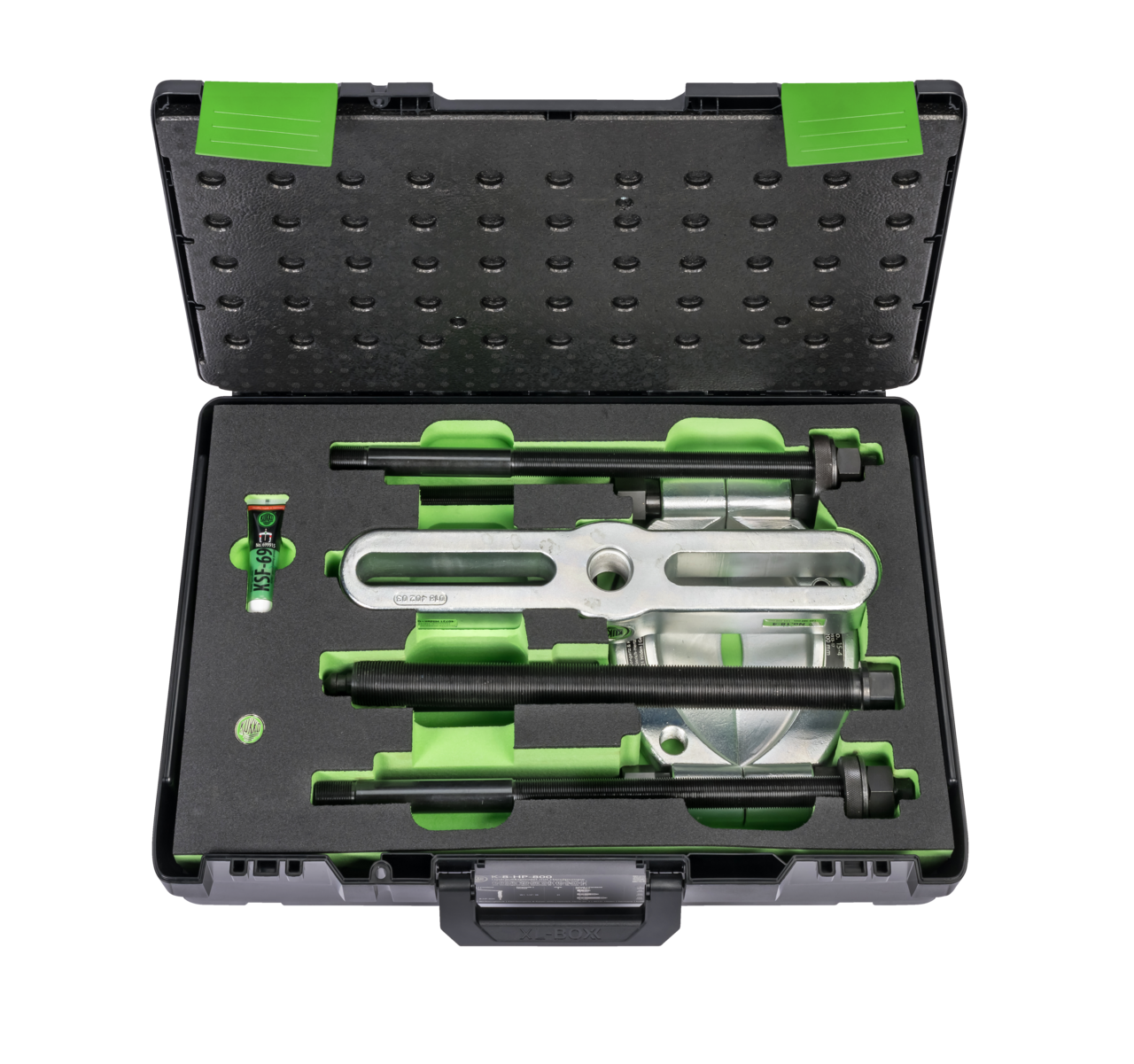 kukko 15-d separator set ø 30-200 mm/550 mm for pulling ball bearings, roller bearings, inner rings, and other flat-lying parts in crafts, industry,