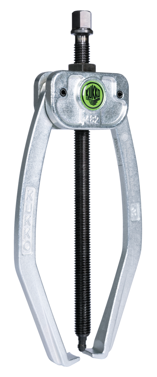 kukko 482-3 handy 2-arm puller 150 x 150 mm with autogrip for removing bearings, gears, and discs in tight and hard-to-reach spaces