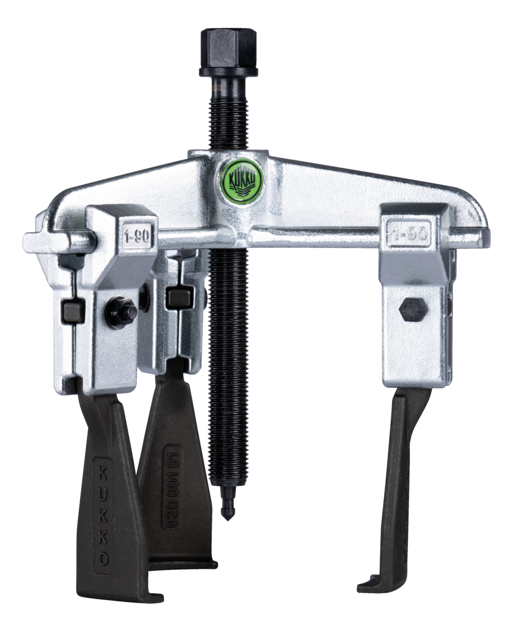 kukko 30-3-s 3-arm universal puller 250 x 200 mm with narrow puller hooks for safely removing bearings, gears, and discs in all common sizes for craft, workshop, and industry