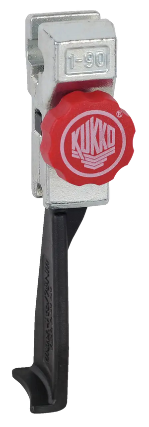 Kukko adjustable metal puller tool with red grip, industrial shop tool