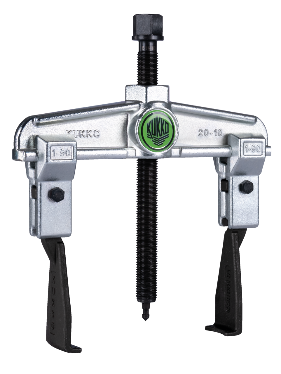kukko 20-10-s 2-arm universal puller 120 x 100 mm with narrow puller hooks for safely removing bearings, gears, and discs in all common sizes for crafts, workshops, and industry