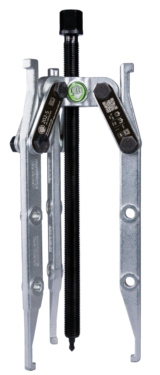 kukko 202-s 3-arm tab puller for fan wheels for removing fan wheels and ship screws in all common sizes for crafts, workshops, and industry