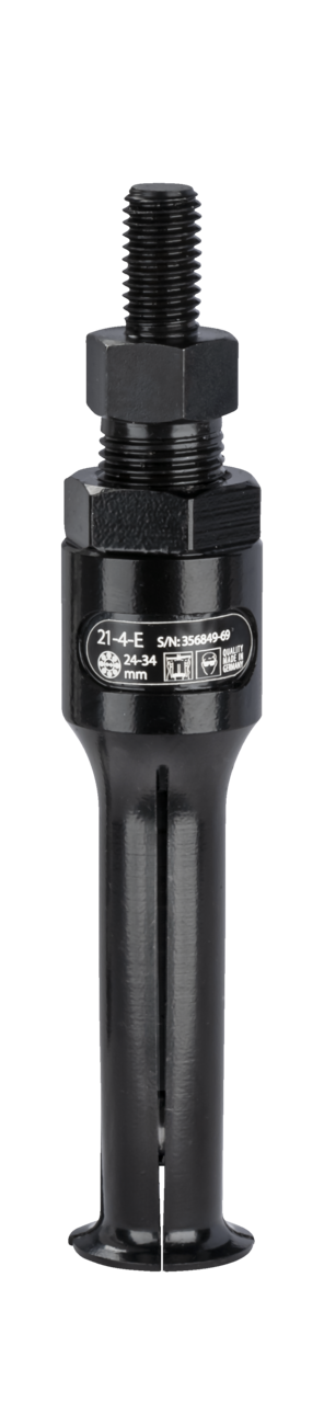 kukko 21-4-e segment inner extractor ø 24-34 mm for extracting flush-mounted bearings, bearing outer rings, sleeves, and seals in crafts, workshops, and