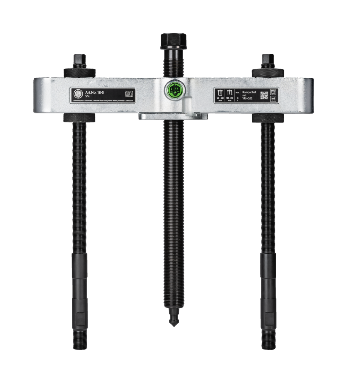 kukko 18-5 puller 150-440/400 mm for pulling flat-lying or thin-walled parts in craft, industry, and workshops when there is not enough s