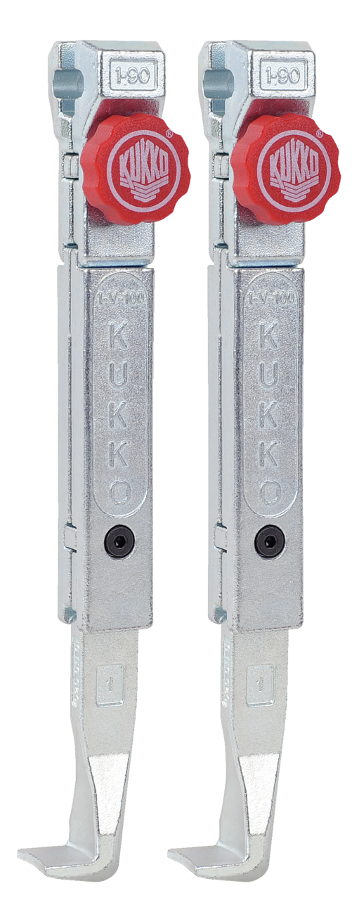 kukko 1-192-p quick adjustable standard trigger hooks (pair) for 2-jaw universal pullers