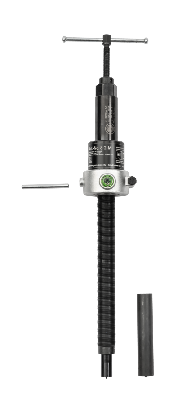 kukko 8-2-m long hydraulic spindle, up to 20 t t tension force (thread measurement ) for pulling off particularly stubborn bearings, gears, and discs that cannot be loosened by pure muscle