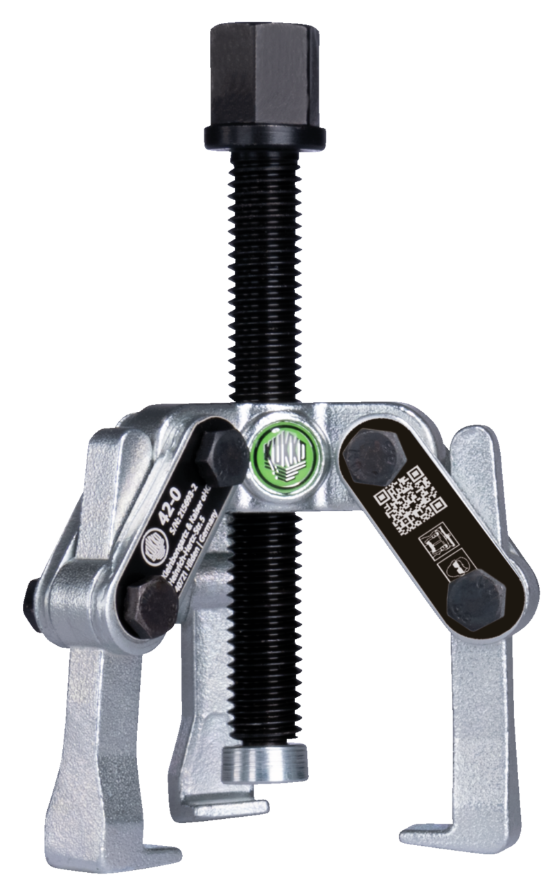 kukko 42-0 3-arm universal puller 60 x 40 mm with swivel puller legs for pulling bearings, gears, and discs in all common sizes for crafts, workshops, and industry