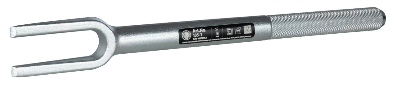 kukko 135-1 separating fork for loosening ball pivot joints that are wedged in the cone seat, for loosening steering levers, for dis