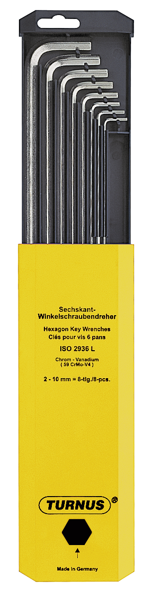 kukko 207-012 offset screwdriver set iso 2936 with width across flats {width across flats [inch]} inch for operating hard-to-reach screw heads in workshops, industry, and crafts