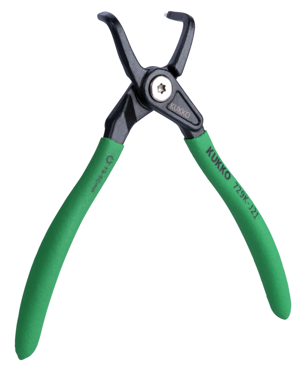 kukko 729k-j01 circlip pliers for inner rings, bent for internal rings are used for the assembly and disassembly of retaining rings in bores in crafts, indu