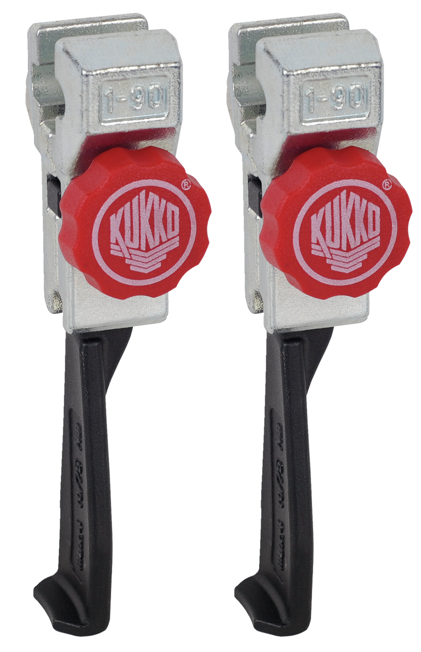 kukko 1-95-p extremely narrow, quick-adjustable jaws (pair, total length 127 mm) for 2-jaw universal pullers
