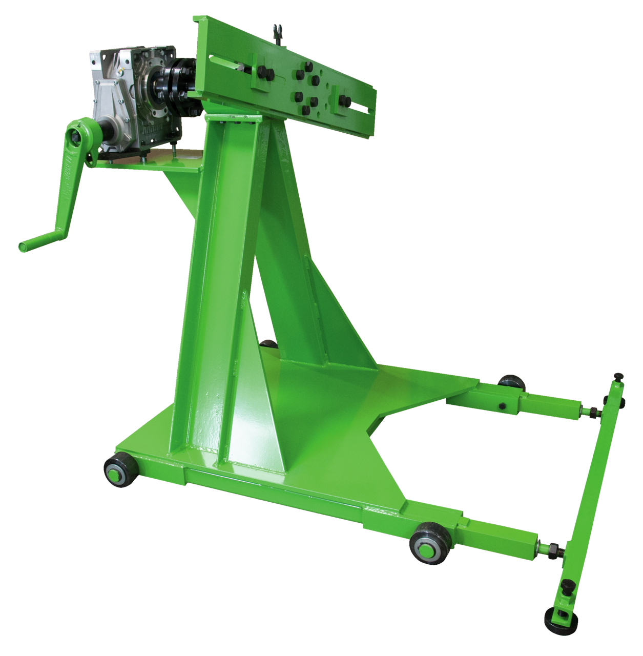 wilbär w-6067 one-sided engine mounting bracket for one-sided support of various engines in industrial and workshop environments