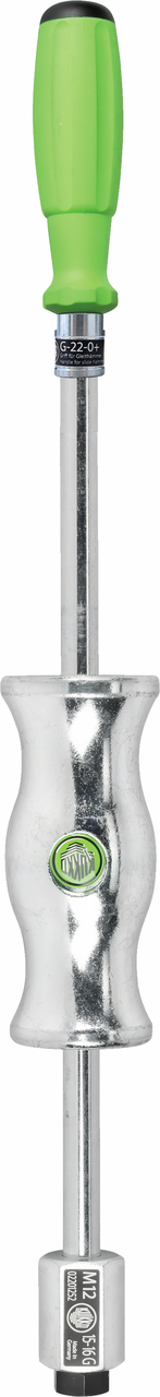 kukko 22-0+10 sliding hammer device for optimal force transfer and achieves a strong shock effect