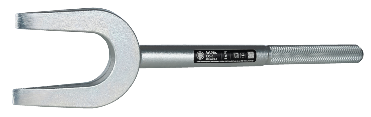 kukko 135-5 separating fork for loosening ball pivot joints that are wedged in the cone seat, for loosening steering levers, for dis