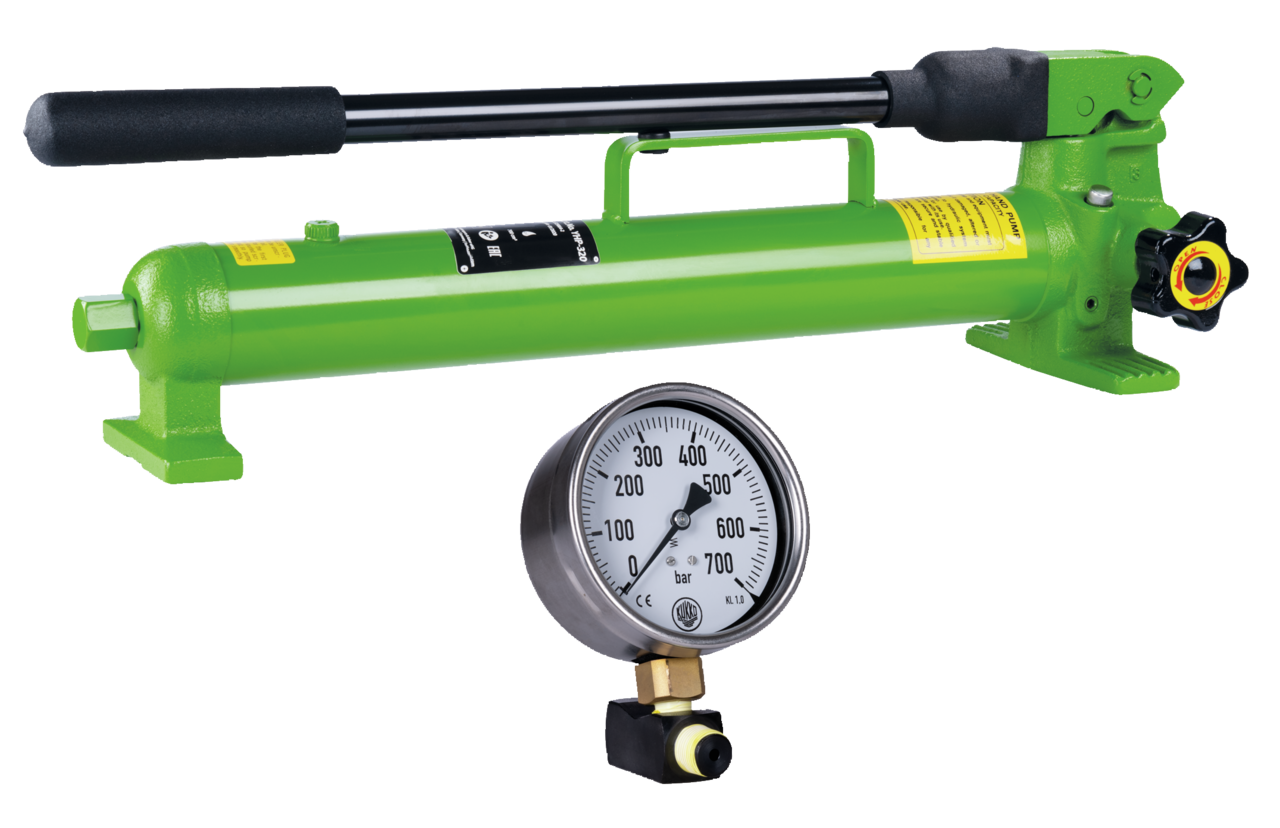 kukko yhp-324 hand pump with pressure gauge for durability and user-friendliness