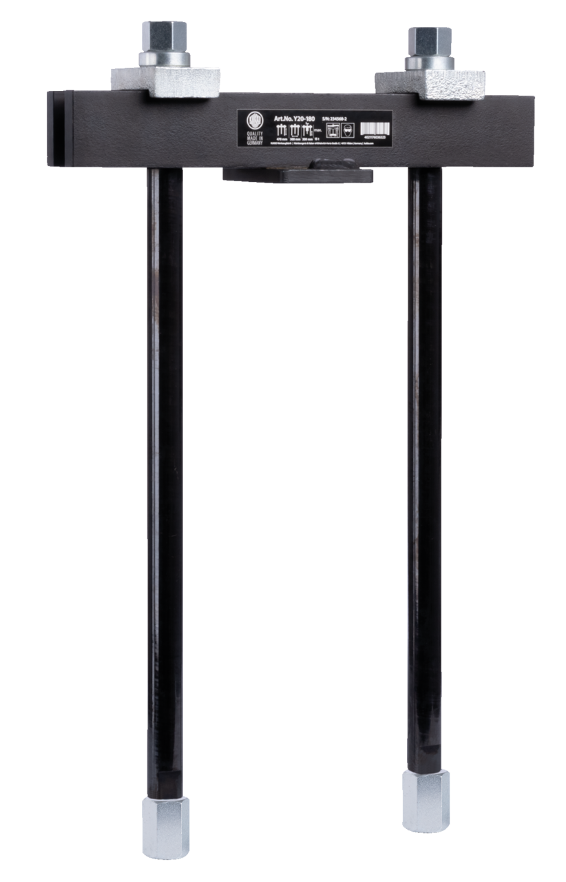 kukko y50-180 puller with 235 mm - 540 mm spread, {8618} reach (without hydraulic hollow piston cylinder) for pulling particularly large and stubborn bearings, gears, discs, etc