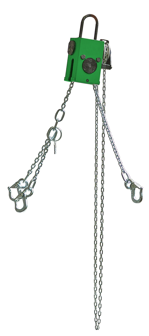 wilbär w-3188 mobile motor conductor "uranos" with 500 mm balanced chain length, capacity up to 500 kg for directing the angle during the installation and removal of engines, transmissions, and batteries of