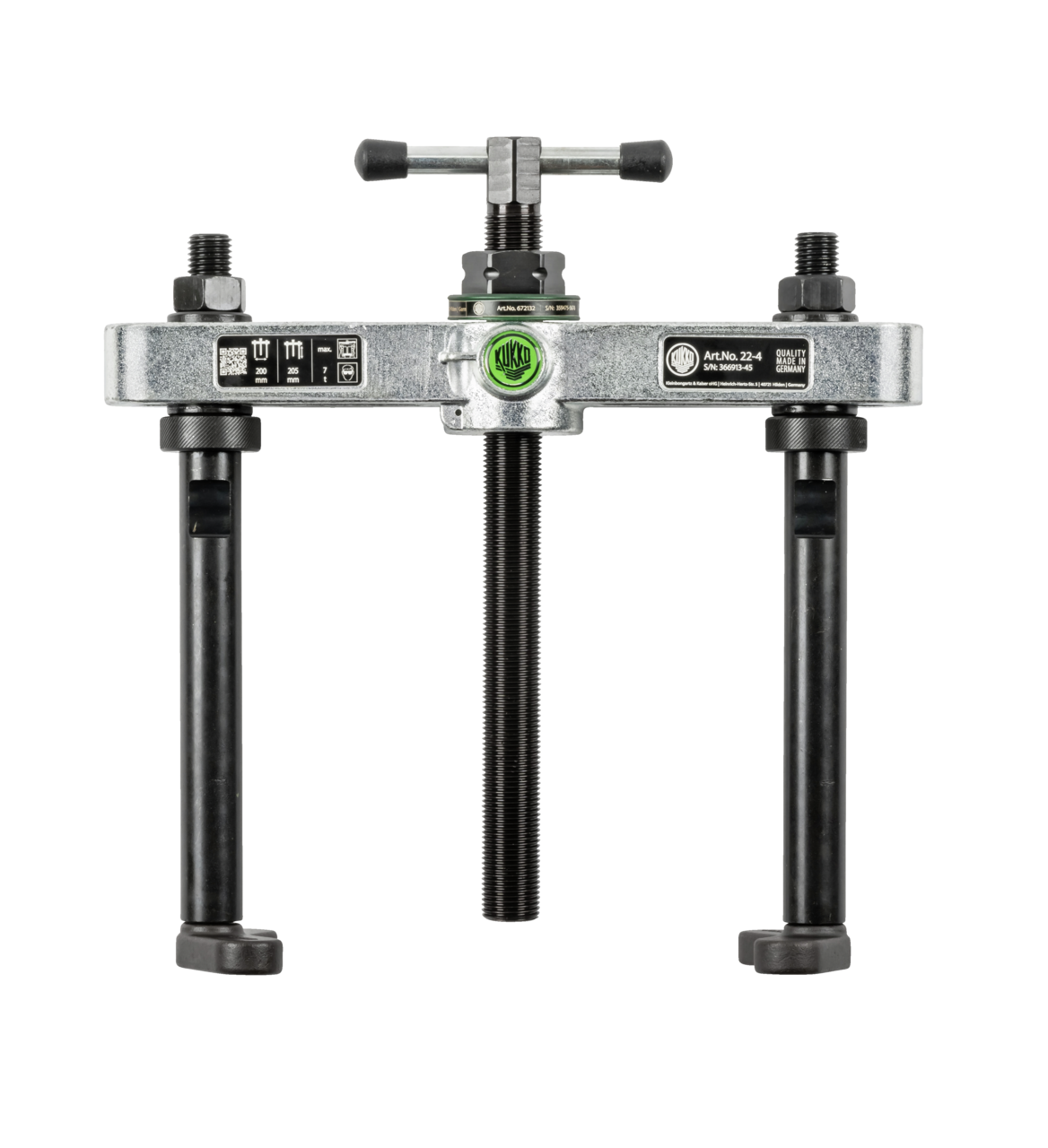 kukko 22-4 counter support for large cylinder bushings and ball bearings, etc