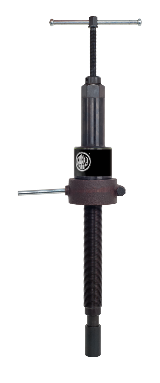 kukko 8-2-k long hydraulic spindle, up to 20 t t tension force (thread measurement ) for pulling off particularly stubborn bearings, gears, and discs that cannot be loosened by pure muscle