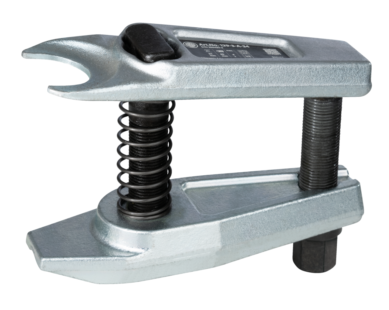 kukko 129-3-a-34 ball joint extractor with lever transmission for pressing out the ball pins when removing ball joints as well as tie rod ends on tie rods, specifical