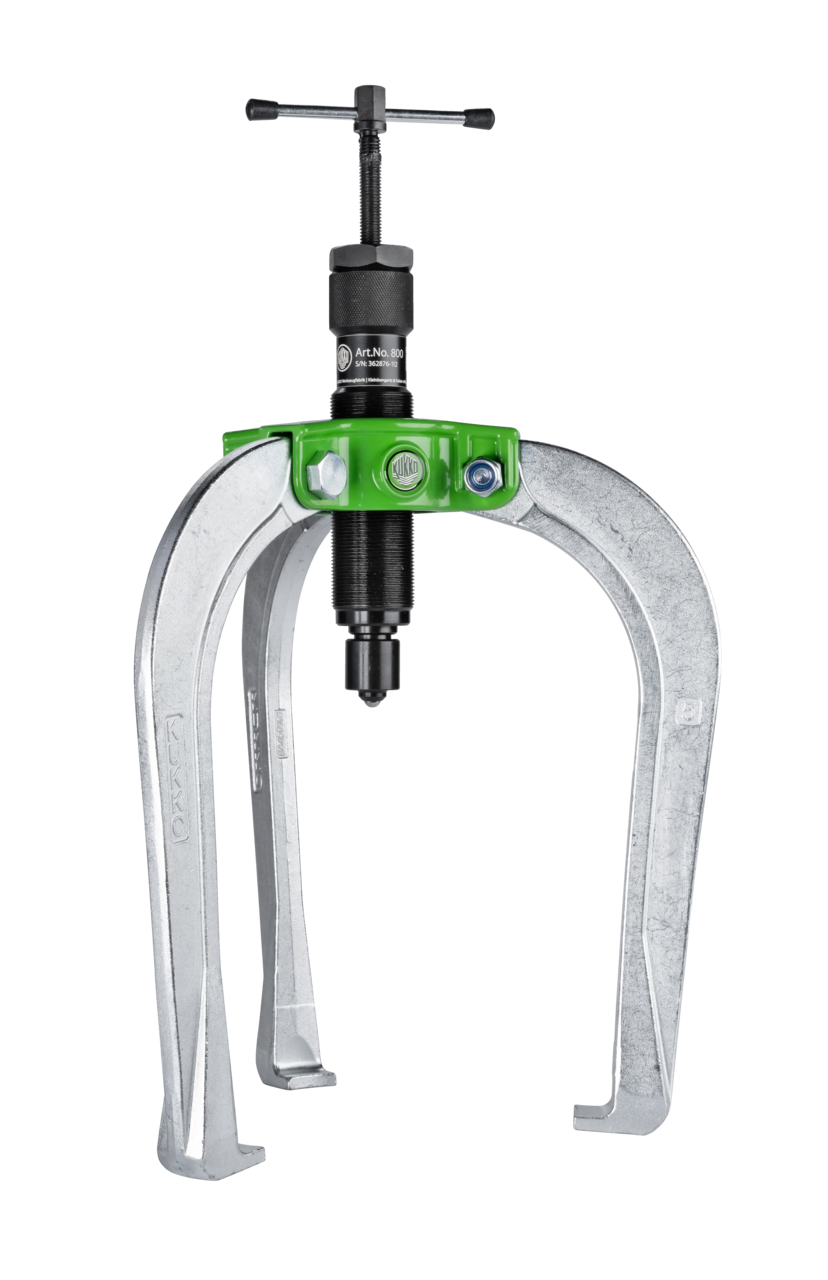 kukko 845-5-b handy, 3-arm puller with power-transmitting, self-centering puller legs and grease-hydraulic spindle (tractive force up to 10 t) for pulling especially tight-fitting bearings, gears, and discs in all common sizes for crafts, workshop