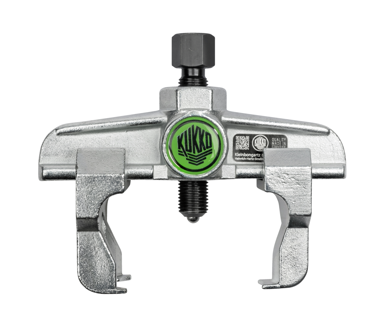 kukko 118-1 puller for camshaft gears, up to 115 mm spread, 43 mm reach, with 4 puller jaws for pulling spoke camshaft wheels in the automotive workshop