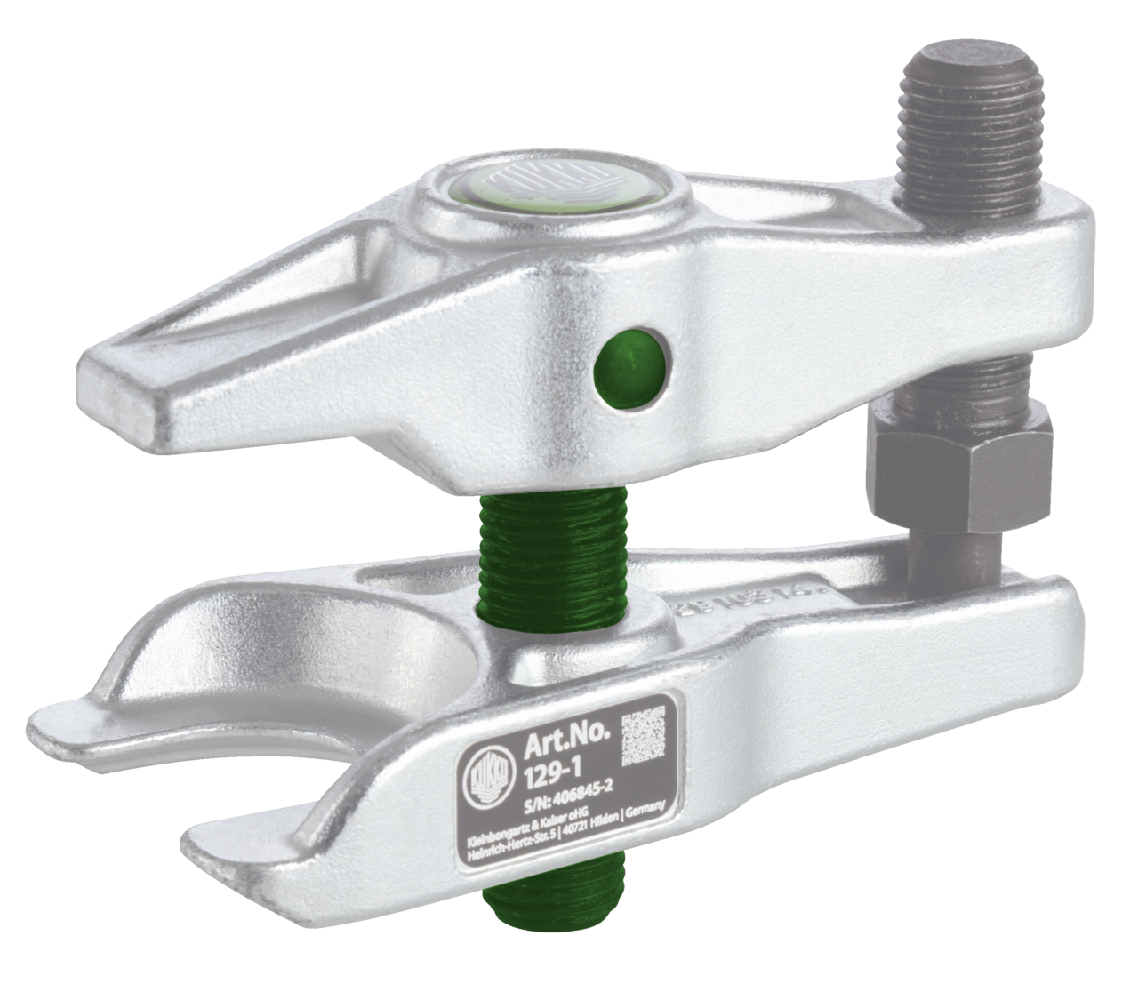 kukko 614048 center spindle with accessories for ball joint puller with lever translation (series 129-1) 129-1 for kukko pullers and guarantee excellent sliding properties in the thread groove thanks to their specia