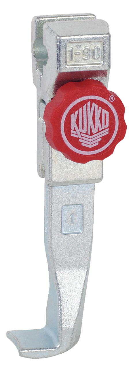 kukko 1-92-e 1 quick adjustable jaw hook (single) for universal pullers