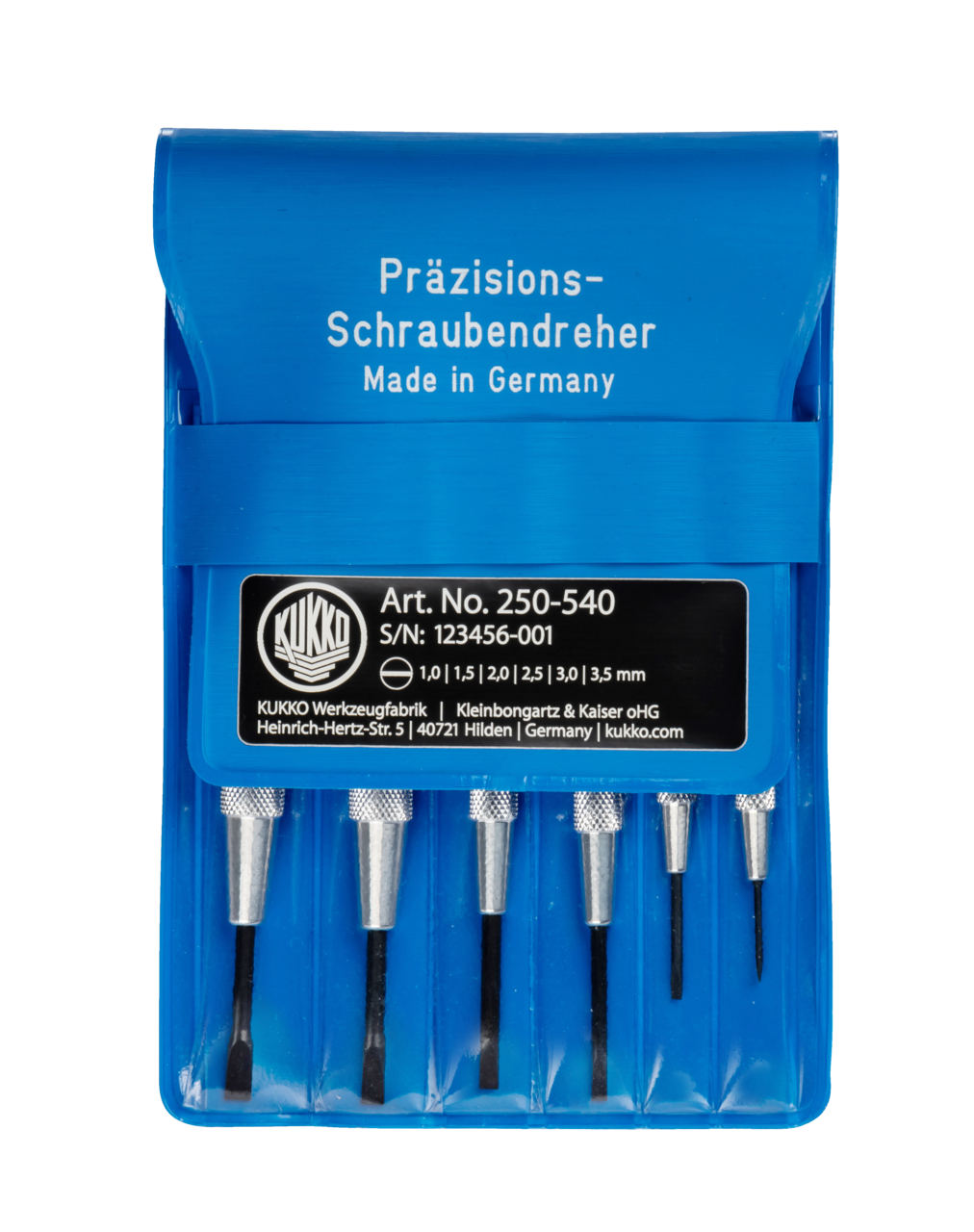 kukko 250-540 watchmaker screwdriver set for precise work with the highest demands in craftsmanship and watchmaking