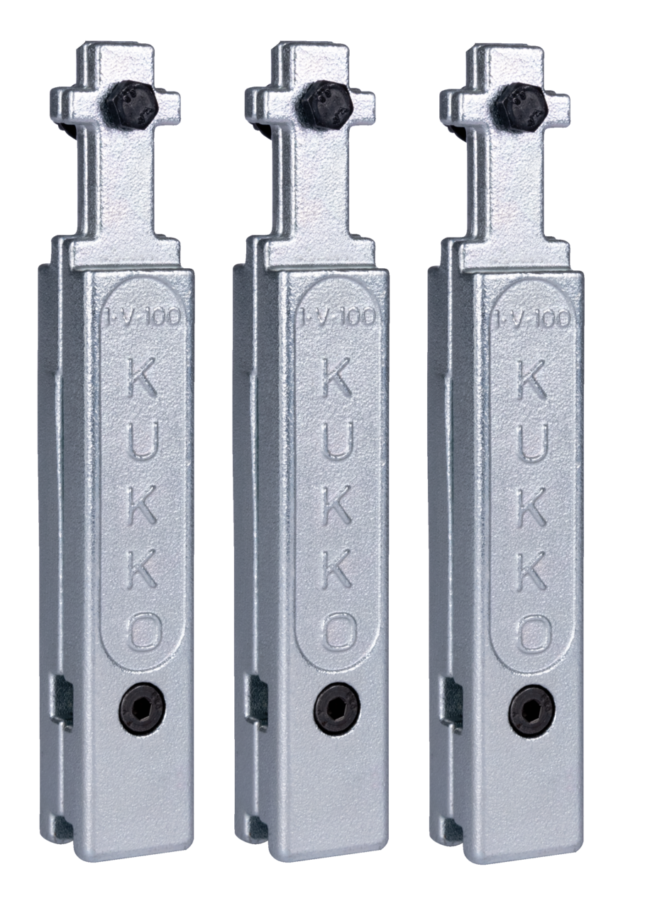 kukko 1-v-100-s puller extensions (set, 100 mm extension) for gripping of components that are seated particularly deep on a shaft