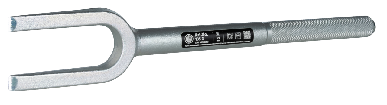 kukko 135-3 separating fork for loosening ball pivot joints that are wedged in the cone seat, for loosening steering levers, for dis