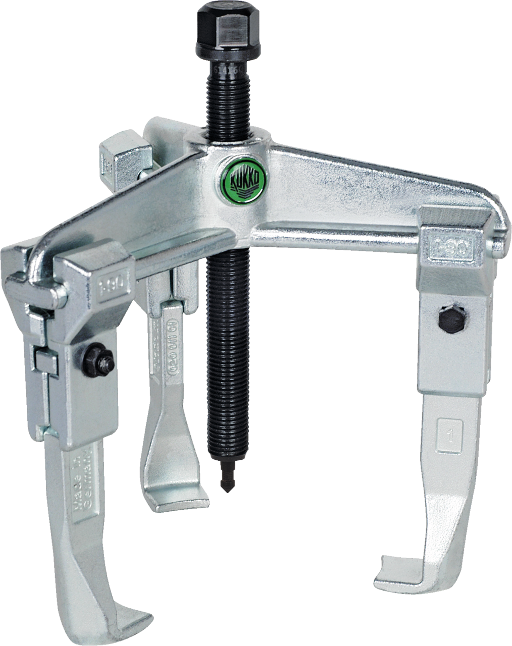 kukko 30-1 3-arm universal puller 90 x 100 mm for pulling bearings, gears, and discs in all common sizes for crafts, workshops, and industry