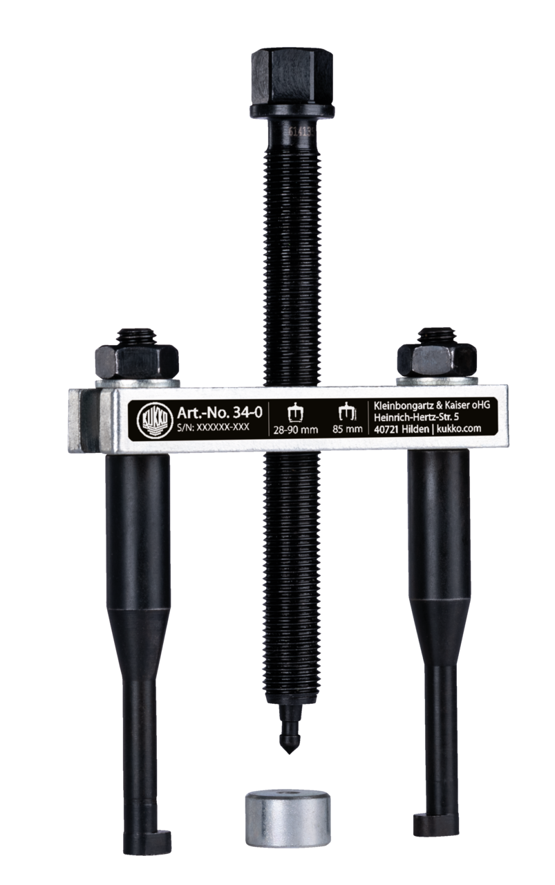 kukko 34-0 steering wheel puller for steering wheels with large puller slots for pulling steering wheels with large pull slots and hard-to-reach components