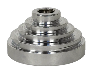 Precision machined metal step pulley for industrial power transmission equipment