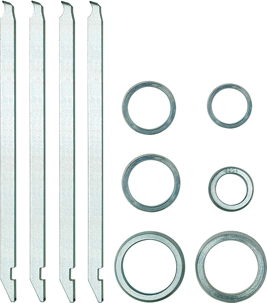 kukko 70-712 pulling jaw set ball bearing iso 6004, 6005, 6006, 6201, 6202, 6203, 6300 for bearing pullers of series 70 and are used for non-destructive removal of deep groove ball bearings w