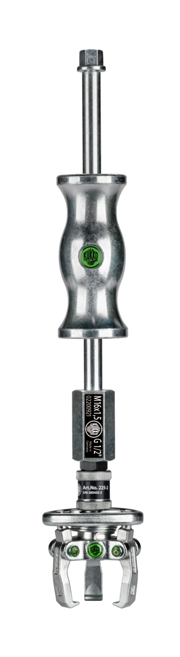 kukko 225-2-g 3-arm puller with self-centering puller legs for pulling bearings, gears, and discs