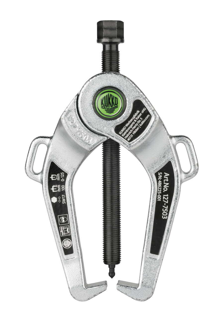 kukko 127-7503 swivel hook puller with spread 0 mm - 125 mm, reach 100 mm for quick and uncomplicated applications