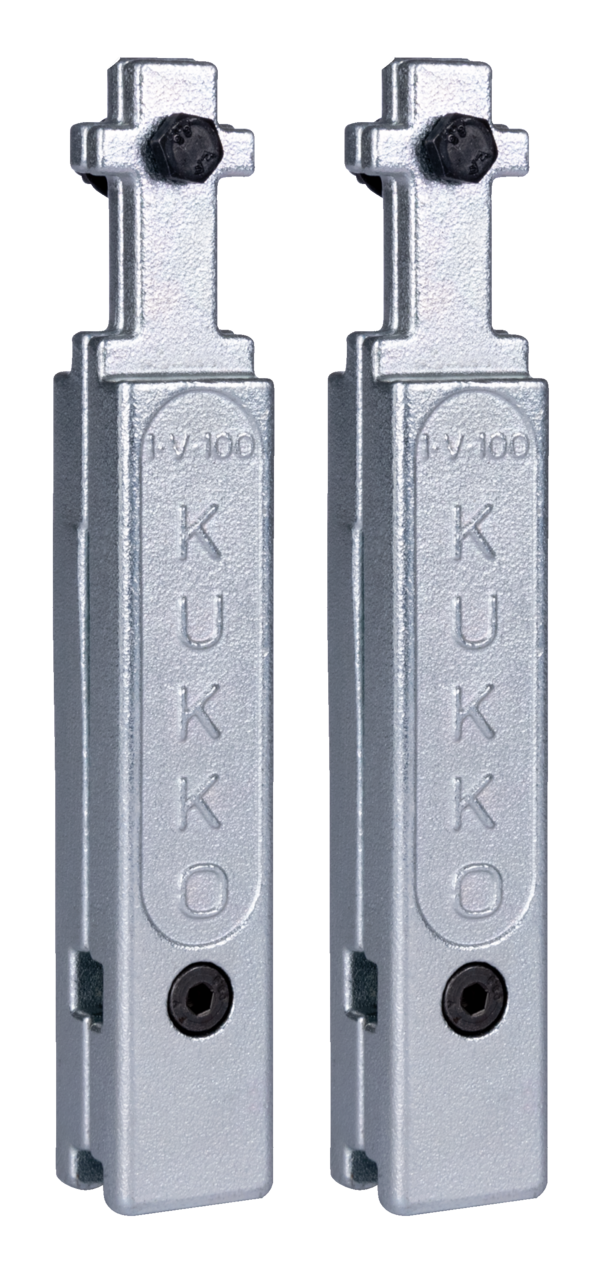 kukko 1-v-100-p hook extensions (pair, 100 mm extension) for increased power uptake and relieves the screw