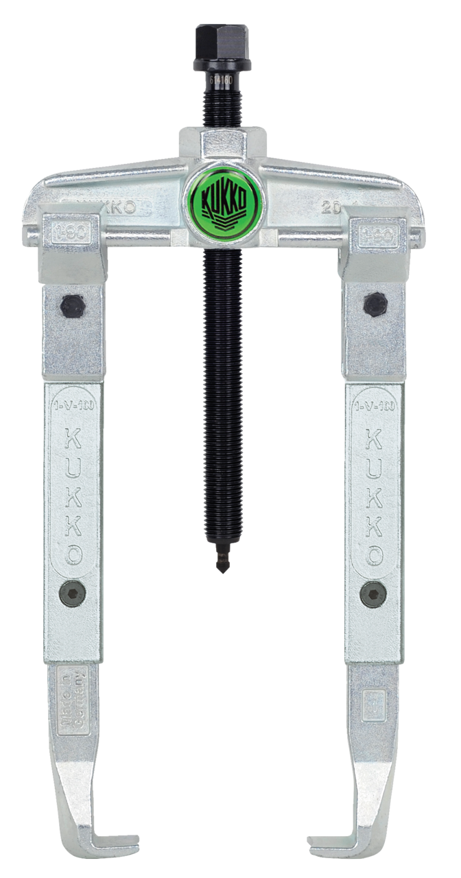 kukko 20-1-2 2-jaw universal puller, up to 90 mm spread, 200 mm reach with extended extractor jaws for removing deeply seated bearings, gears, and discs in all common sizes for crafts, workshops, and ind