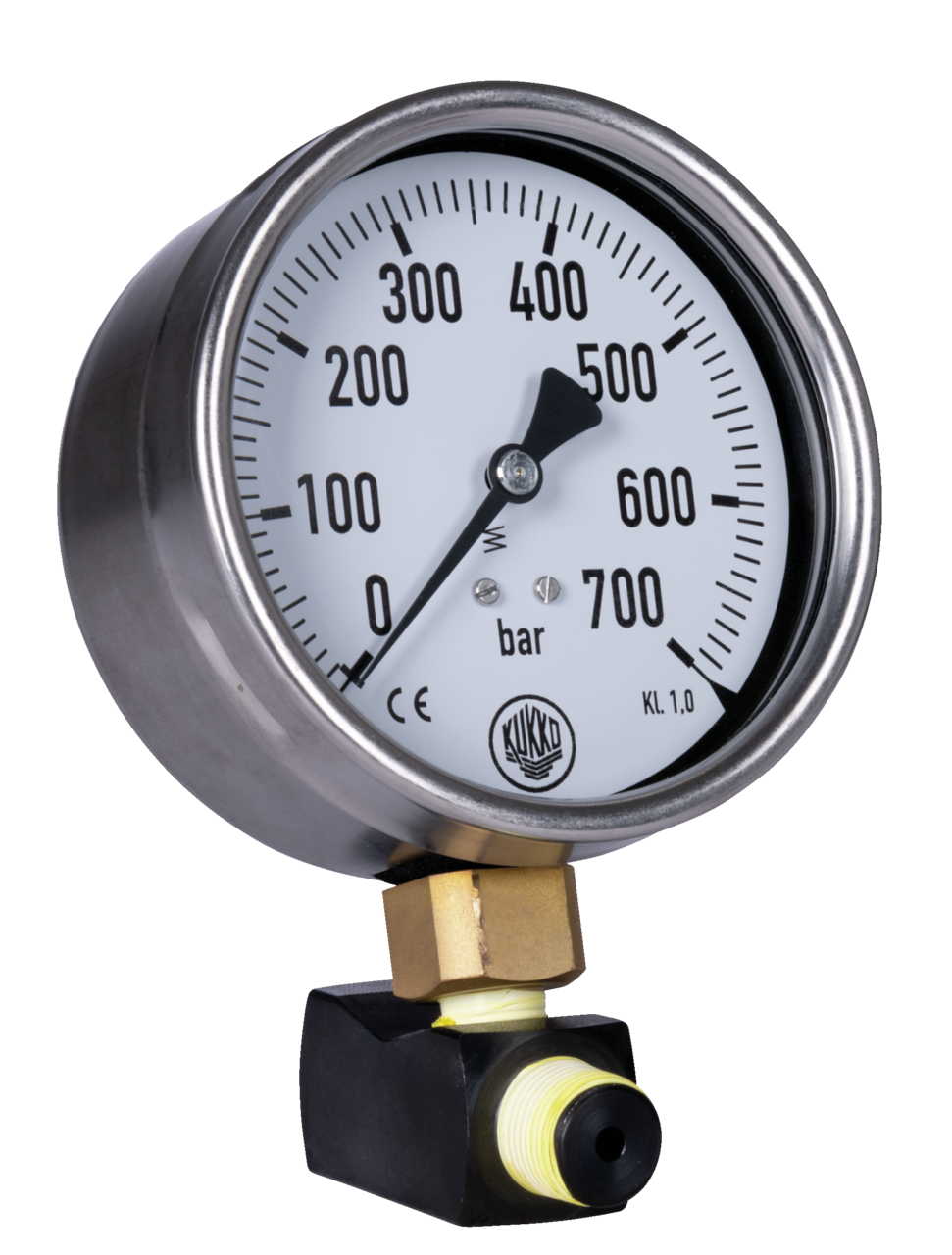 kukko ym-235 700 bar pressure gauge for durability and user-friendliness