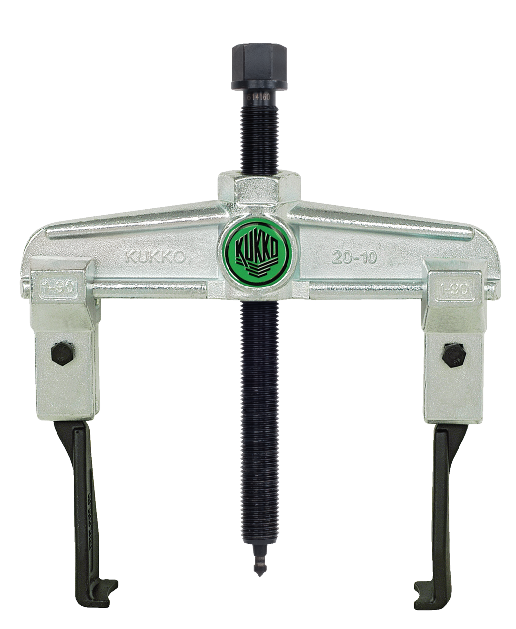 kukko 20-1-s 2-arm universal puller 90 x 100 mm with narrow puller hooks for safely removing bearings, gears, and discs in all common sizes for crafts, workshops, and industry