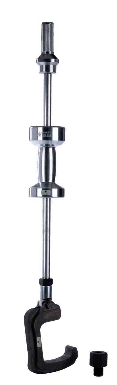 kukko 229-1 bracket hook with sliding hammer for loosening the control arm from the ball joint clamp and for bodywork in automotive and industry