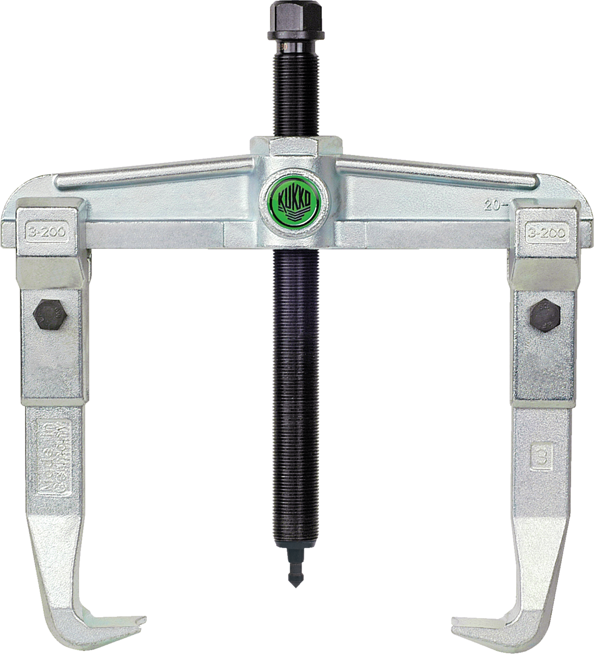 kukko 20-3 2-jaw universal puller, up to 250 mm spread, 210 mm reach for extracting bearings, gears, and discs in all common sizes for crafts, workshops, and industry