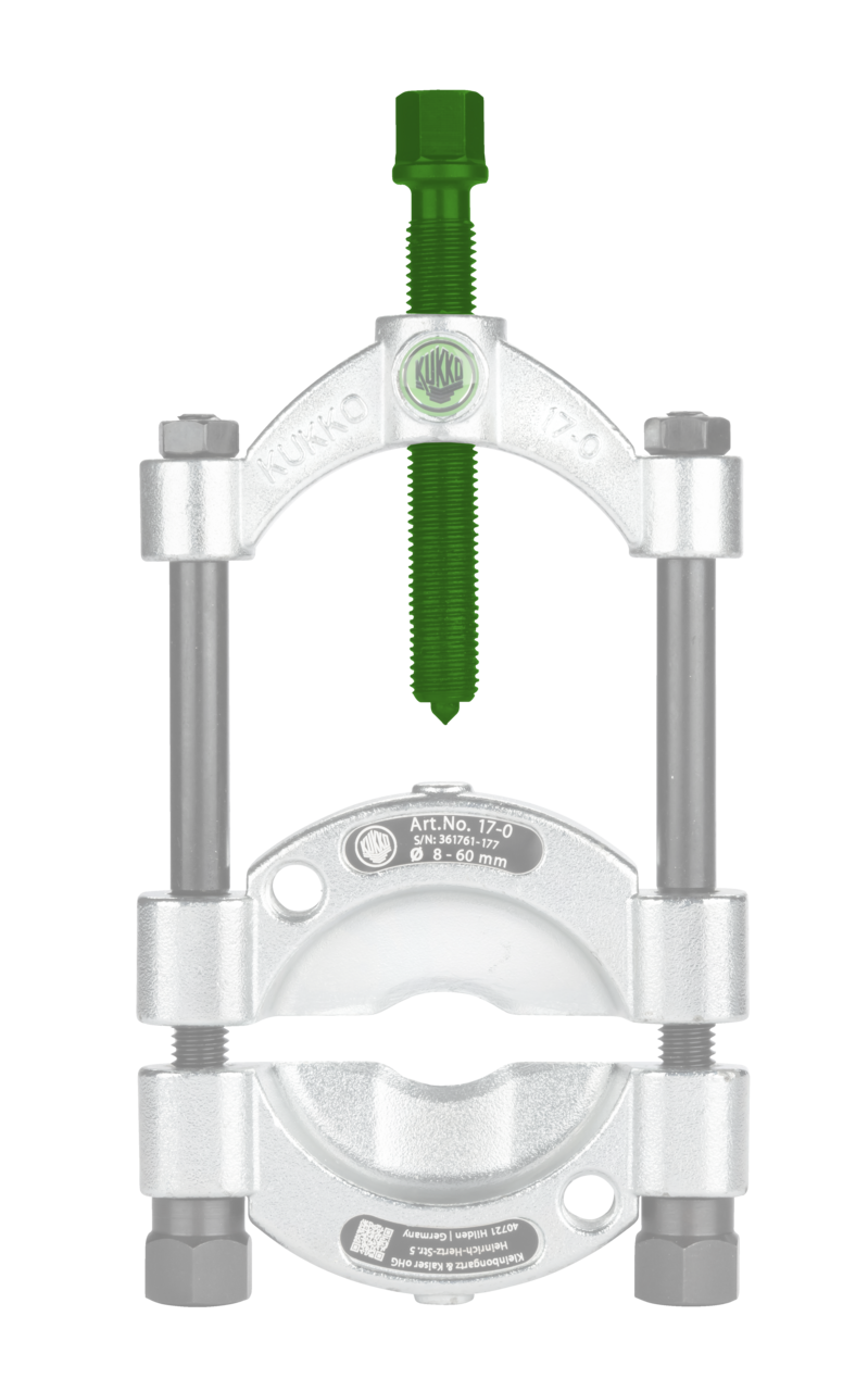 kukko 17-0-06 quick-clamping spindle 17-0 for separating devices for separation devices with quick-clamping spindles of series 17