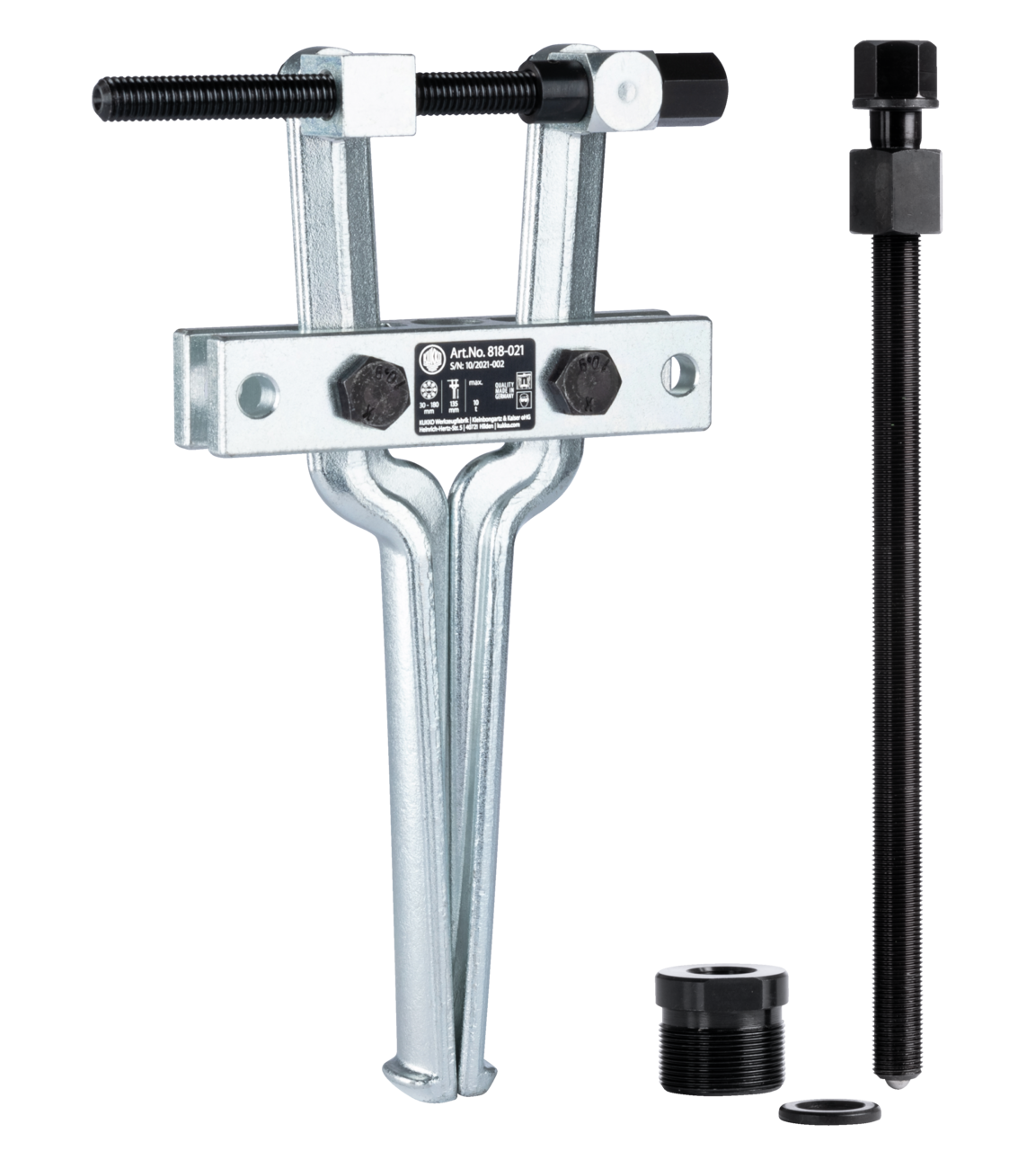 kukko 818-021 internal extractor ø 30-180 mm for extracting internal bearings, outer bearing rings, and bushings in crafts, workshops, and industry