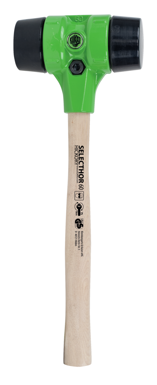 kukko 3-060111-gu-gu-1 selecthor" gu ø 60 mm for even more versatile application possibilities, the soft-face hammer can be combined with impact inse